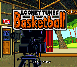 Looney Tunes Basketball (Europe) Title Screen